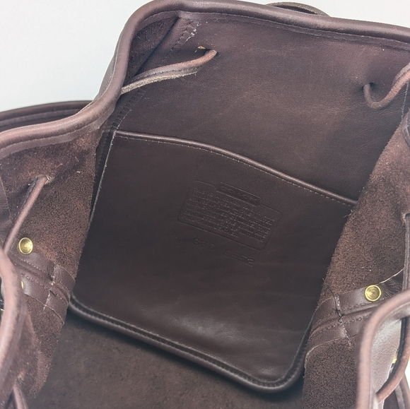 Coach Lula's Legacy Leather Bucket Handbag G6D- 9952 made in USA 1996 1990s - Picture 8 of 11